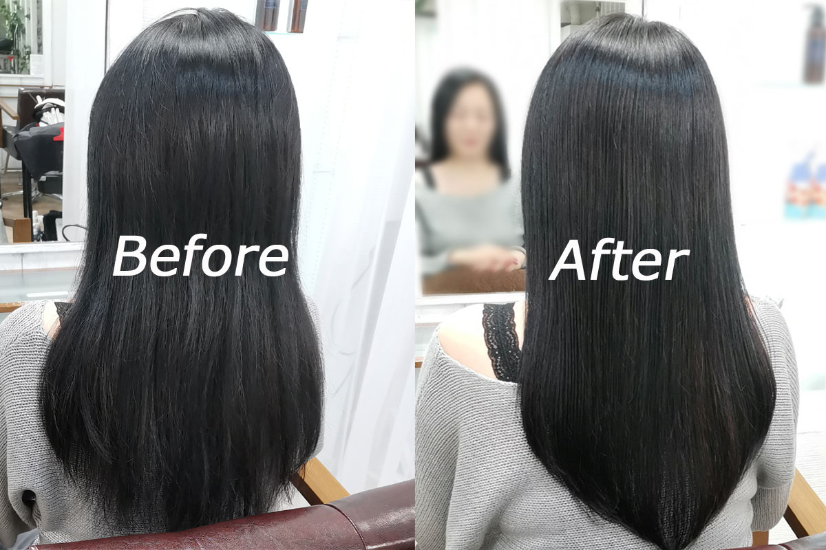 恵比寿美容院髪質改善トリートメントビフォーアフター画像4